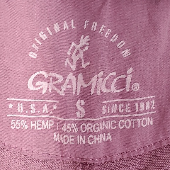 Gramicci Womens Roll Tab Sleeve Pullover Top Small Purple Hiking Travel Casual - Picture 3 of 9